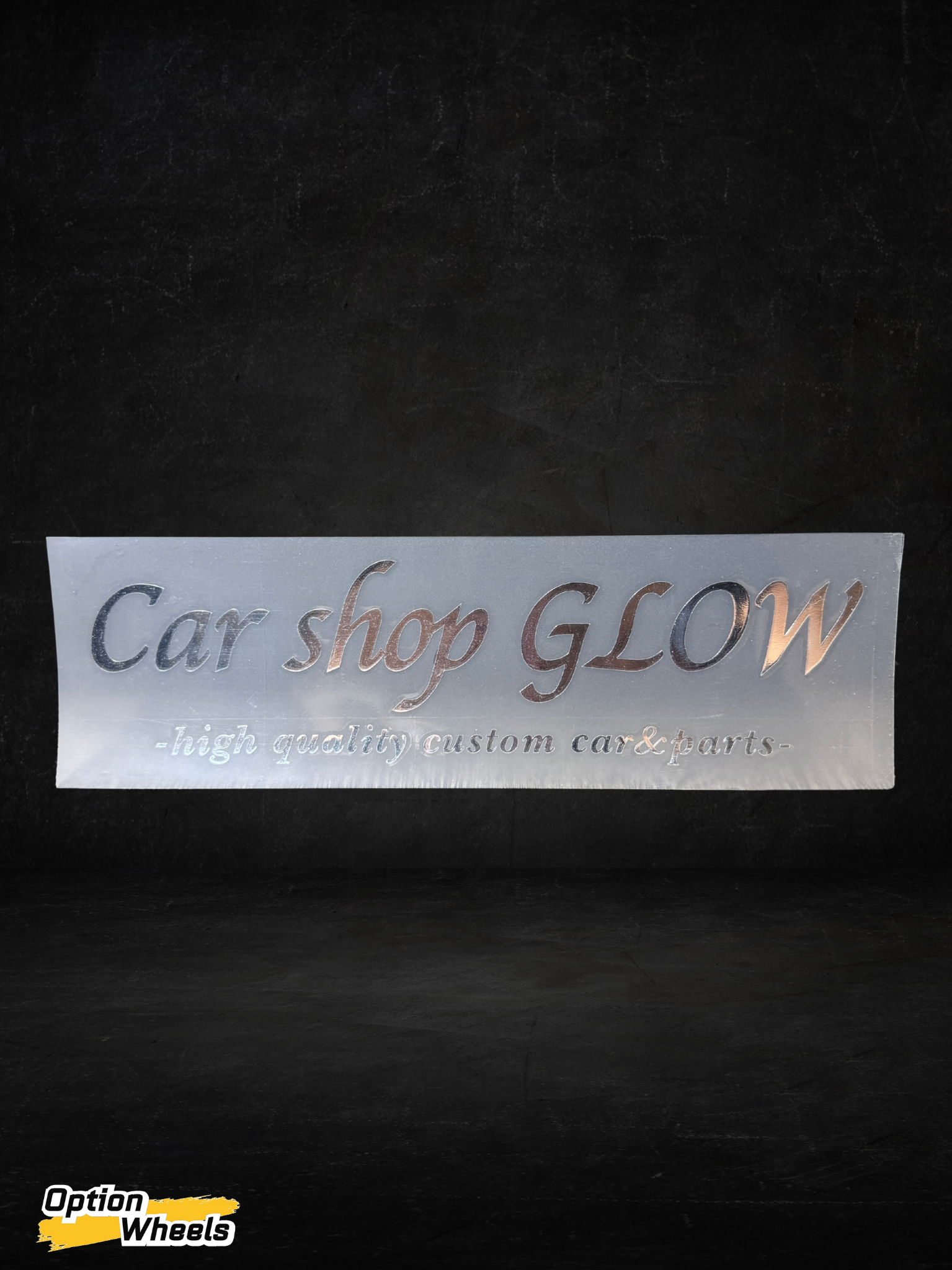 Car Shop Glow Sticker