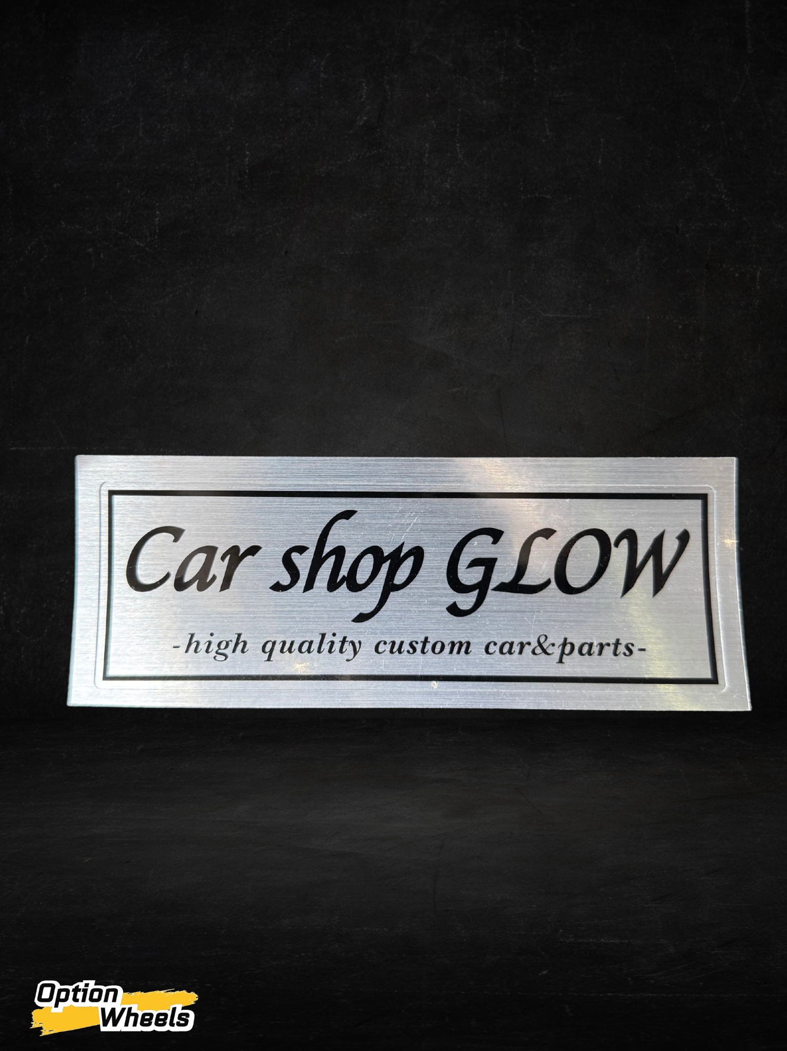 Car Shop Glow Sticker