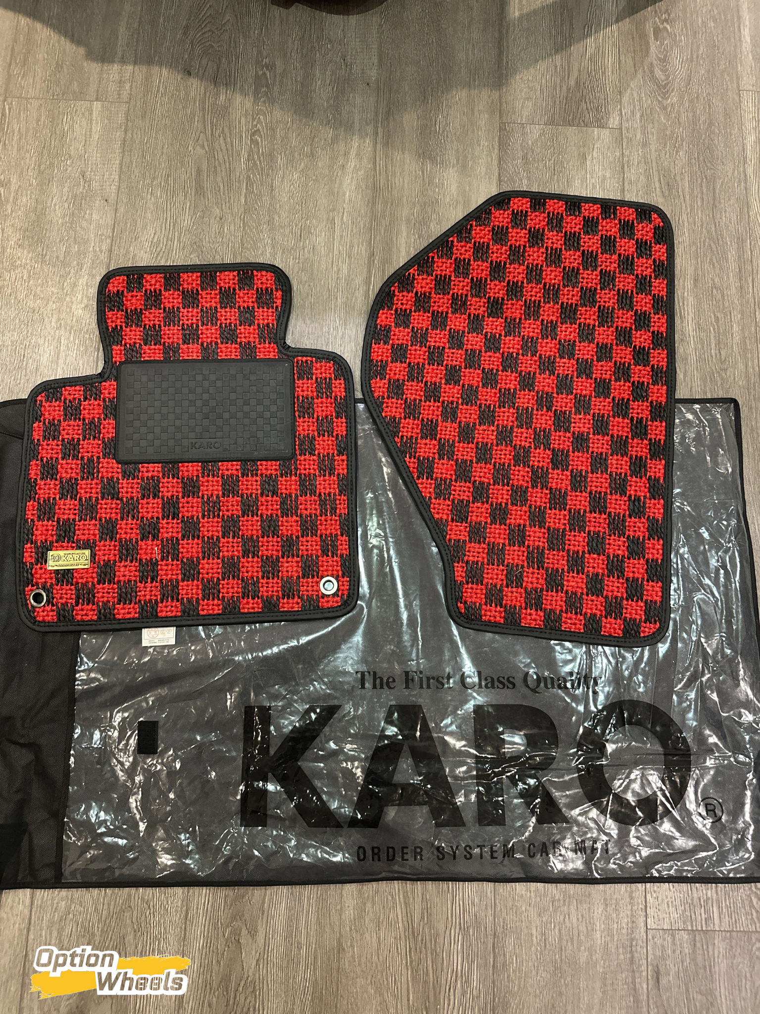 S2000 KARO Floor Mats LHD (Custom Made, Red/Yellow)