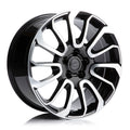 LS2 | 20x9.5 | 5x120 | SHANK 72.6 | +43 | BLACK MACHINED FACE