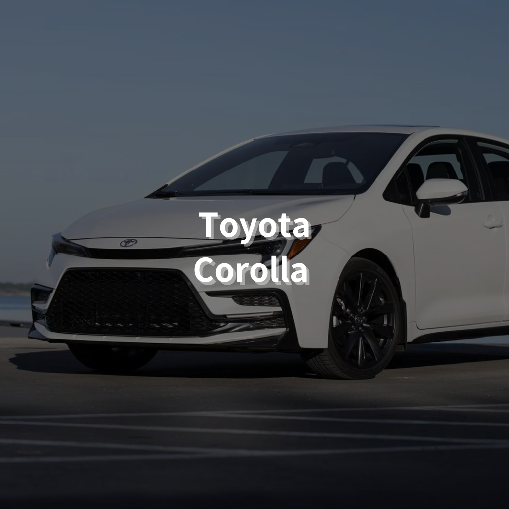 TOYOTA COROLLA Winter Package