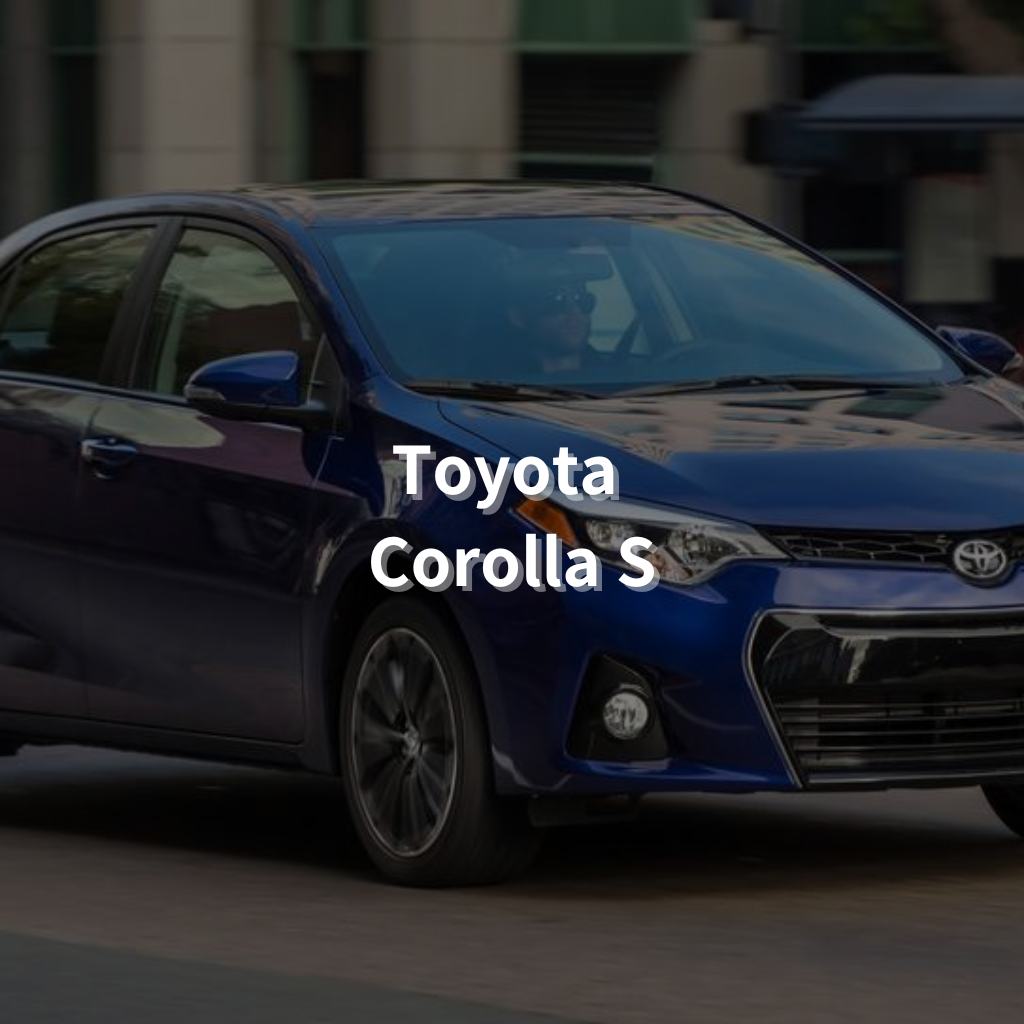 Toyota Corolla S (5x100) 16" Summer Package