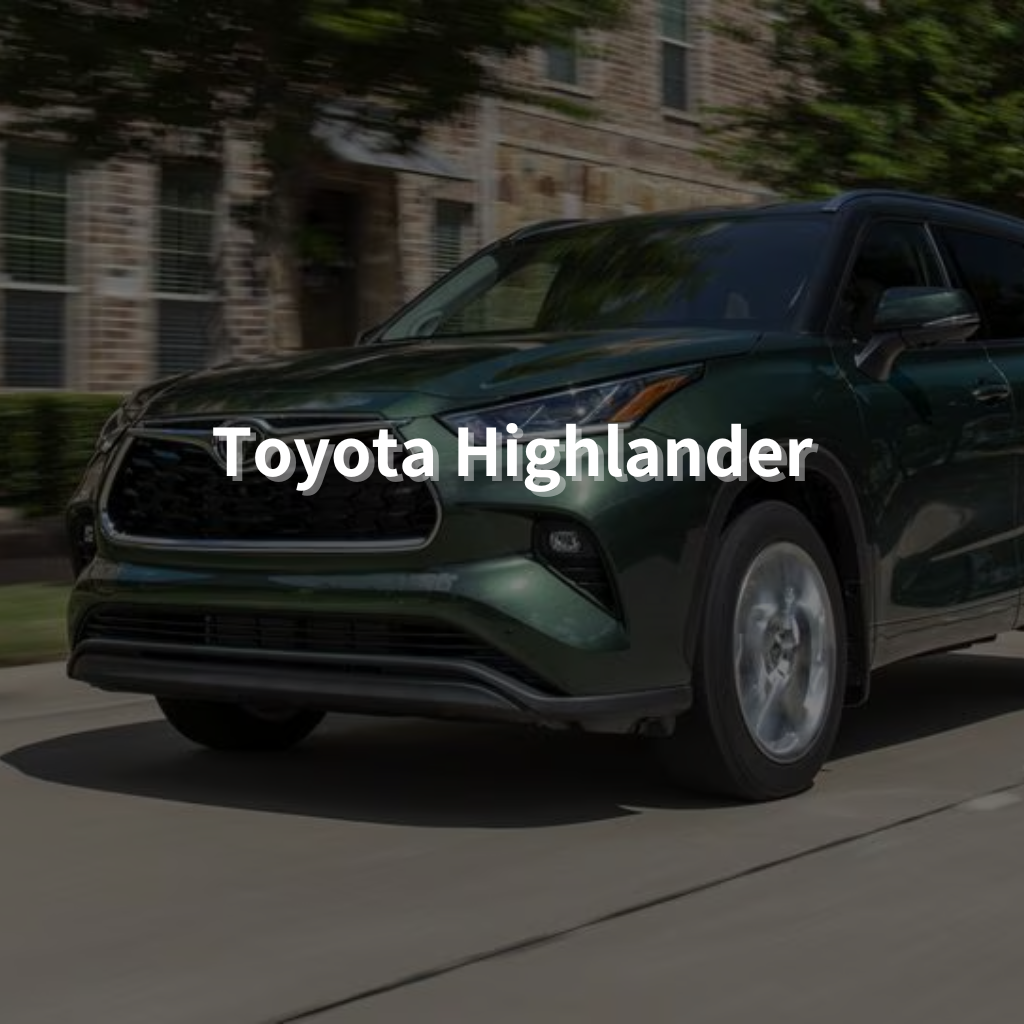 Toyota Highlander 18" Summer Package